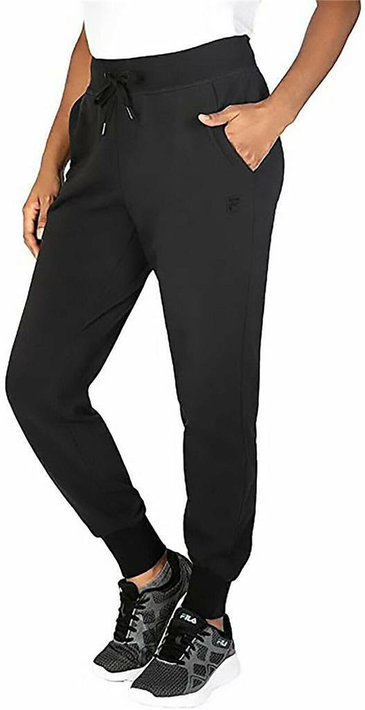 Fila Womens French Terry Jogger (Black, X-Small)