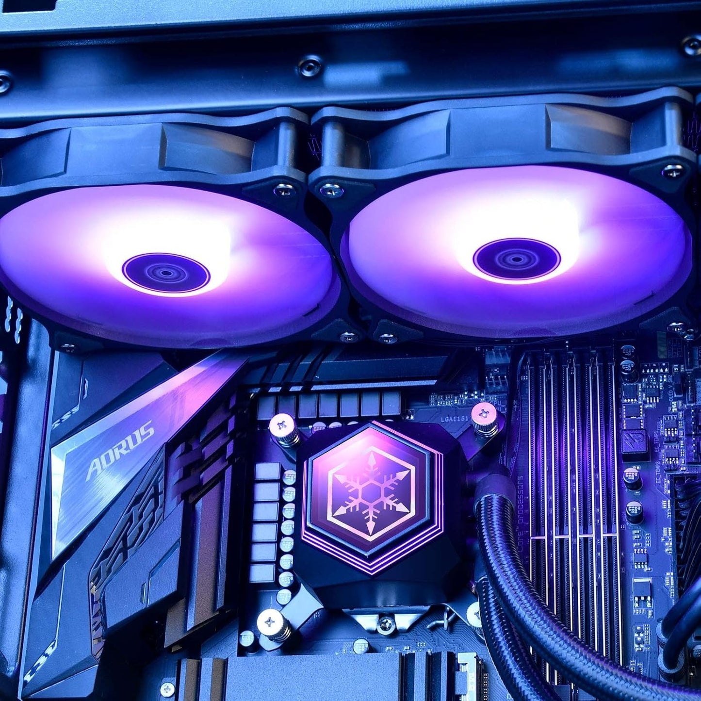 SILVERSTONE SST-PF240-ARGB-V2 240mm, Premium All-in-One Liquid Cooler with ARGB