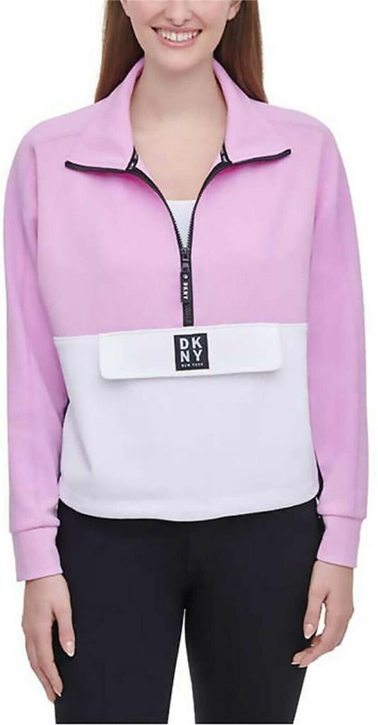 DKNY Ladies' 1/2 Zip Pullover (XXL, Pink)