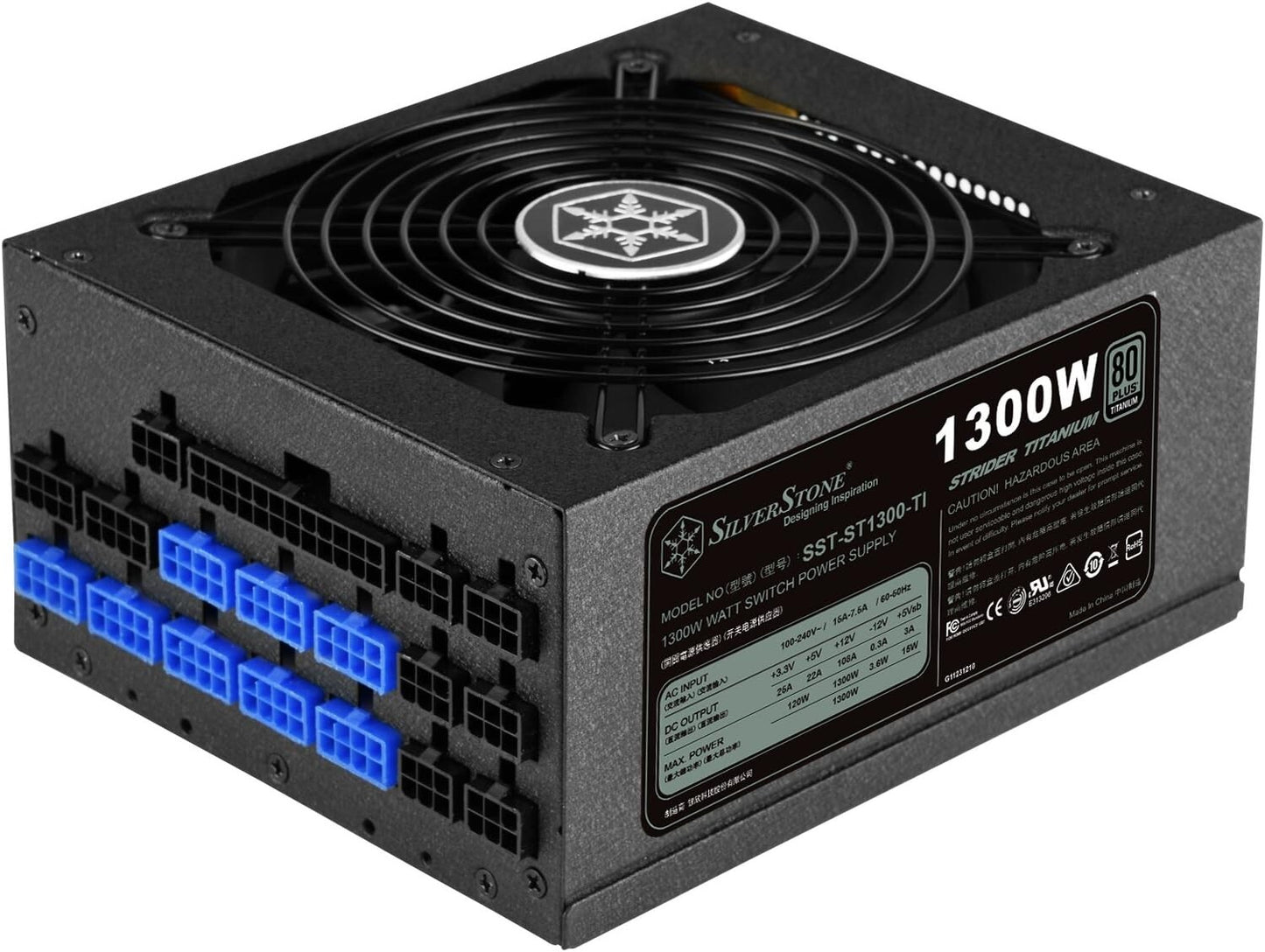 Silverstone 1300W ATX PSW SST-ST1300-TI Strider Titanium Series 80 PLUS Titanium