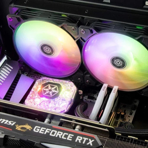 SilverStone IceGem 280, 2 X ARGB 280mm FANS AIO All-in-one Liquid Cooler for AM5