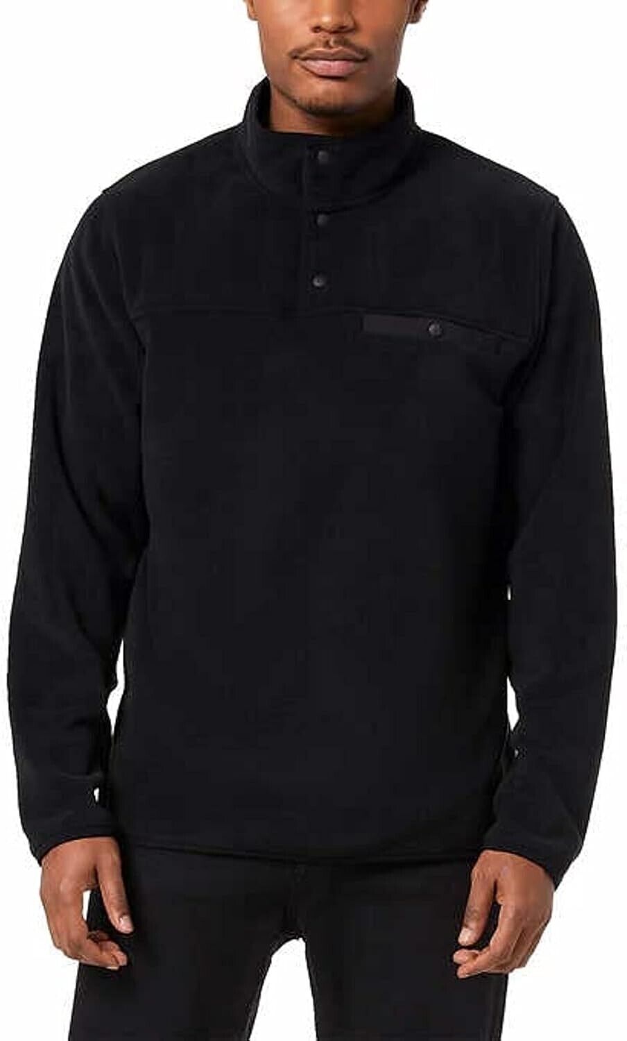 32 DEGREES Men’s Quarter Snap Pullover , Black ,  Large