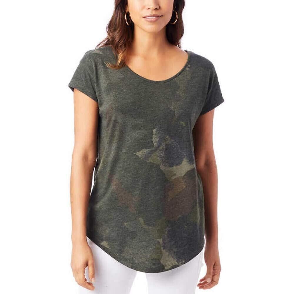 Alternative Women's Origin Short-Sleeve Soft T-Shirt - Camo Dreamstate -Small