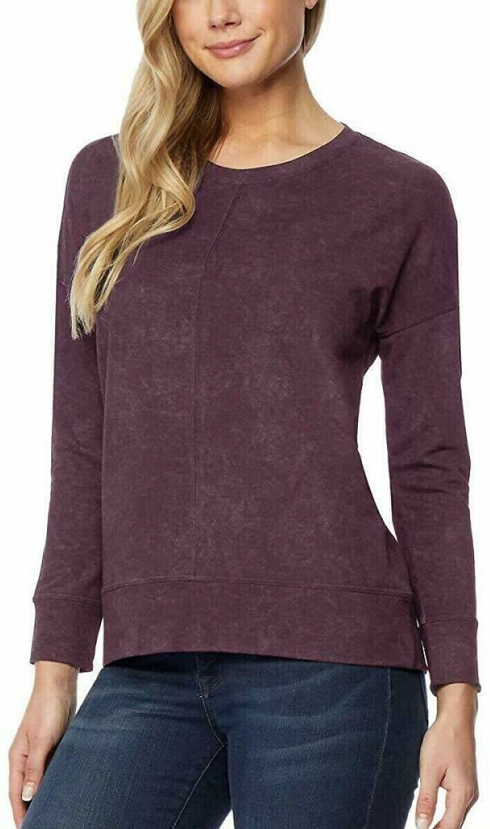 32 DEGREES Ladies' Crew Neck Lightweight Warmth Fleece Pullover-ROSE-Small