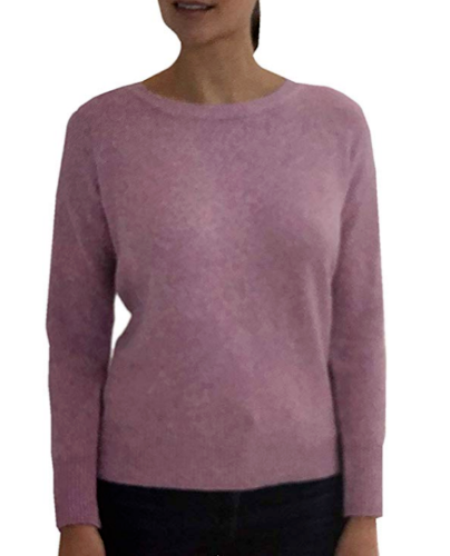 Ellen Tracy Women's Long Sleeve Pullover, MULBERRY HEATHER, 2XL