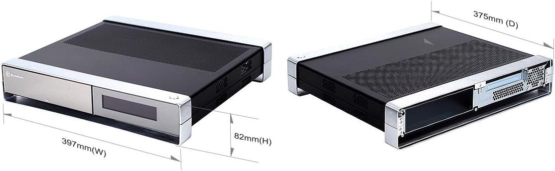 SilverStone 10125 SST-ML02B-MXR - Milo Slim HTPC Micro ATX Silent Computer Case