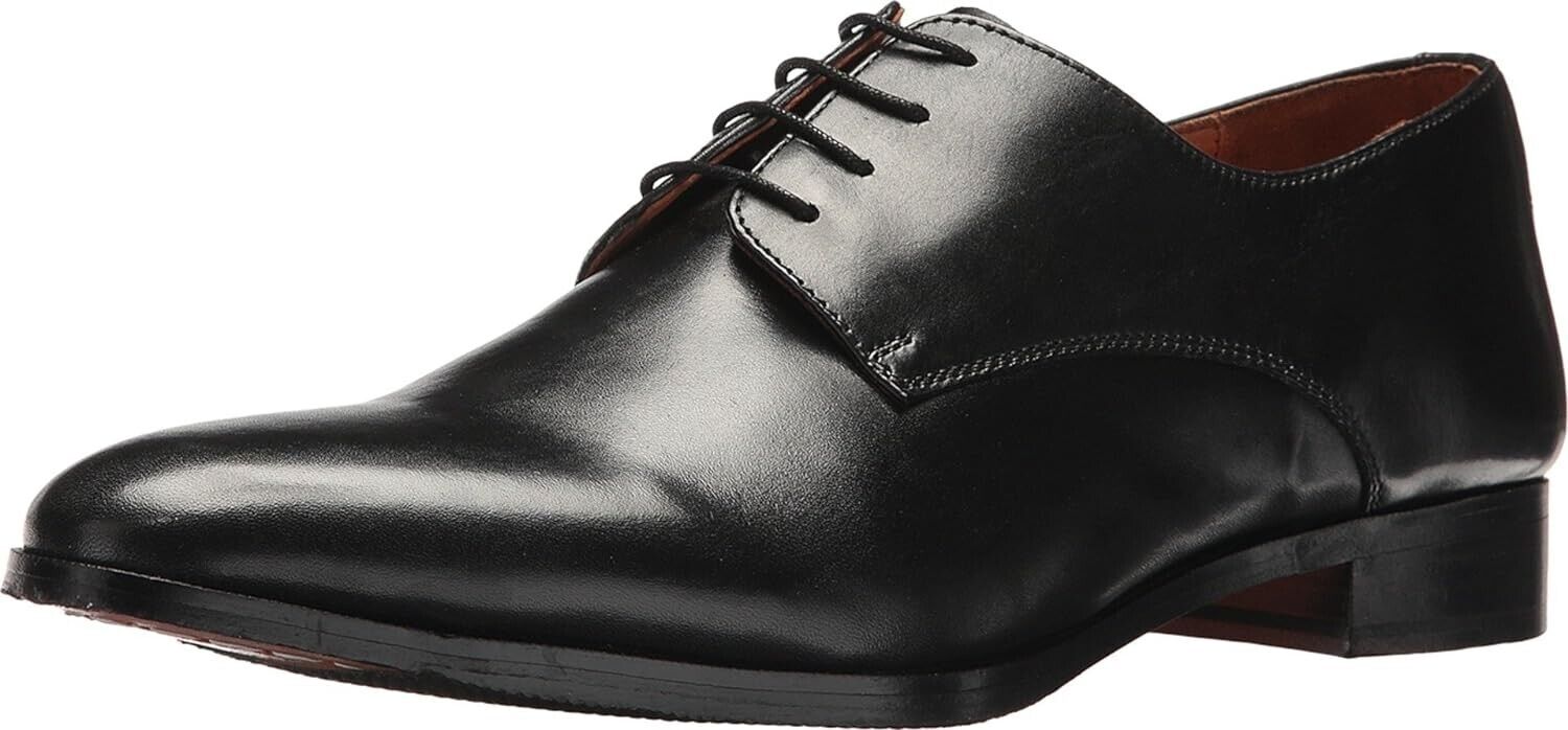 Carlos Santana Men’s Leather Power Derby Lace-up Oxford, BLACK, Sz 11D