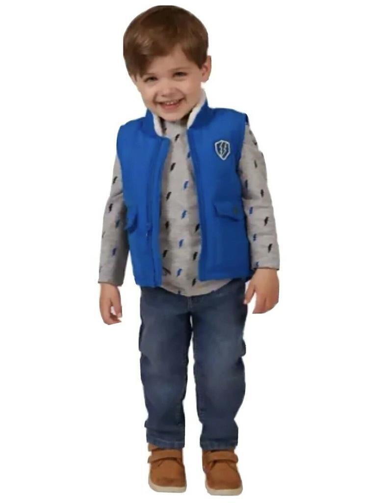 Buffalo David Bitton Boys 2 Piece Vest And Jeans set, HEAVY DESTROYED, 3T