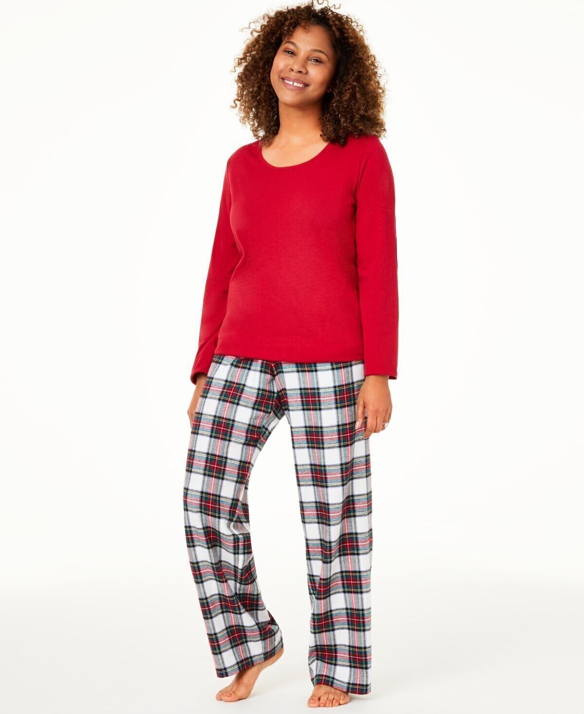 Family Pajamas Women's Pajama Top, RED, X-Large TOP ONLY