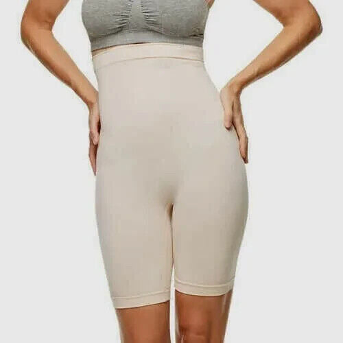 Yummie By Heather Thomson Women's 1-PK High Waist Shaping Short, TAN, M 