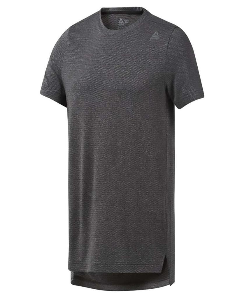 Reebok Men's Workout Ready Melange Tech Tee, Black, Large