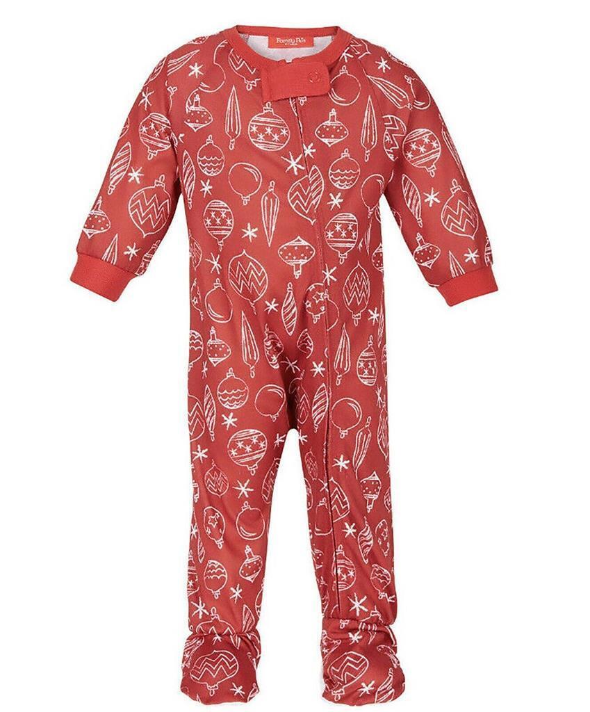 Family Pajamas One Piece Pajama, ORNAMENTS, 24MO