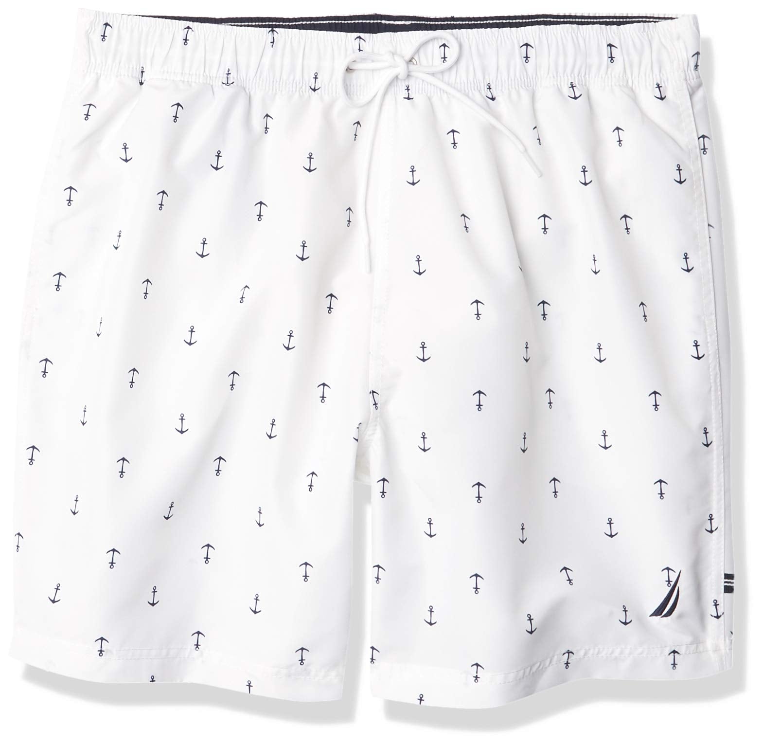 Nautica Men's Standard Quick Dry All Over Classic Anchor Print Swim Trunk