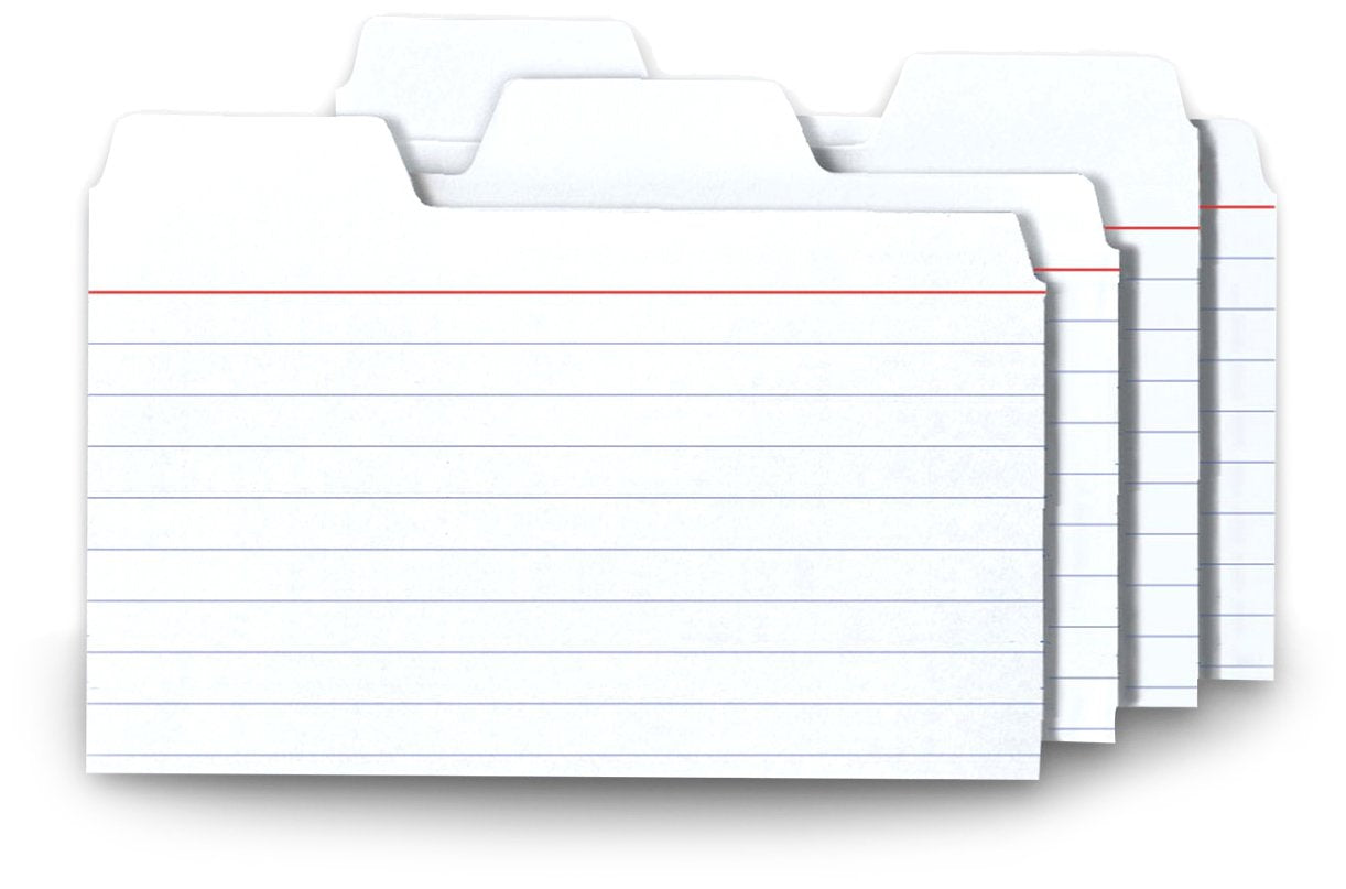 Find It Tabbed Index Cards, 4 x 6 Inches, Assorted Colors, 48-Pack (FT07218)