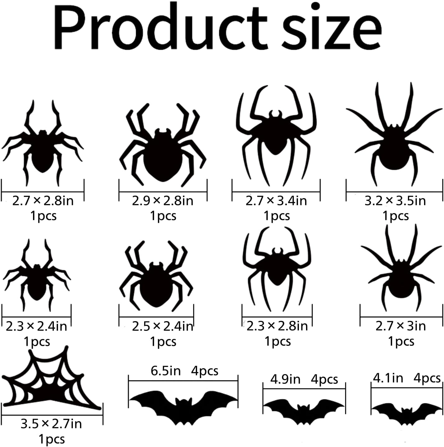 3D LED Halloween Wall Decor – Light-Up Bat & Spider Stickers for Haunted House, Home, Bar & Spooky Party Decorations (12 Bats + 9 Spiders)