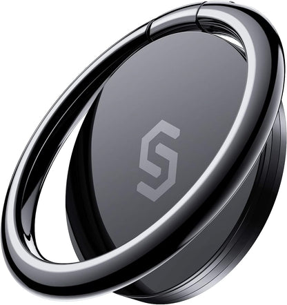 Syncwire Cell Phone Ring Holder Stand, 360 Degree Rotation Finger Ring Kickstand Polished Metal Phone Grip for Magnetic Car Mount Compatible iPhone 15 14 13 12 11, Samsung,Pixel,Smartphone Accessories