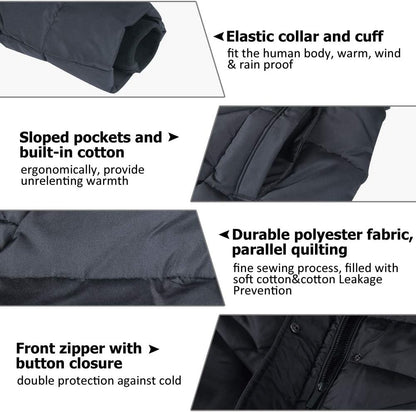 BINACL Women's Winter Warm Thicken Long Outwear Pockets Coat Parka Jacket XS-3XL