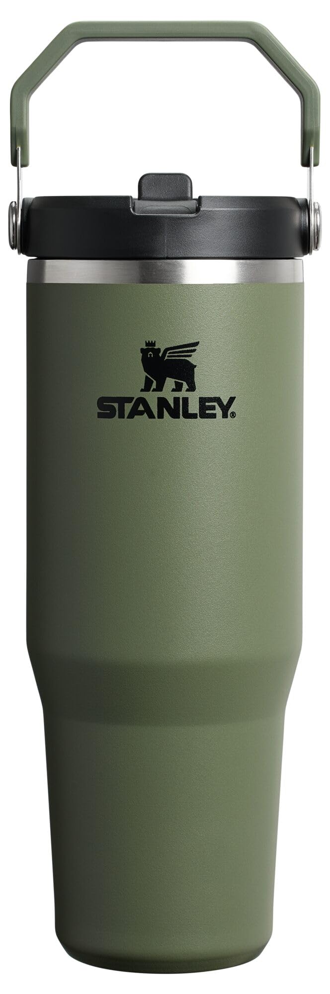 Stanley IceFlow Flip Straw Tumbler with Handle 30 oz | Twist On Lid and Flip Up Straw | Leak Resistant Water Bottle | Insulated Stainless Steel |BPA-Free | Lilac