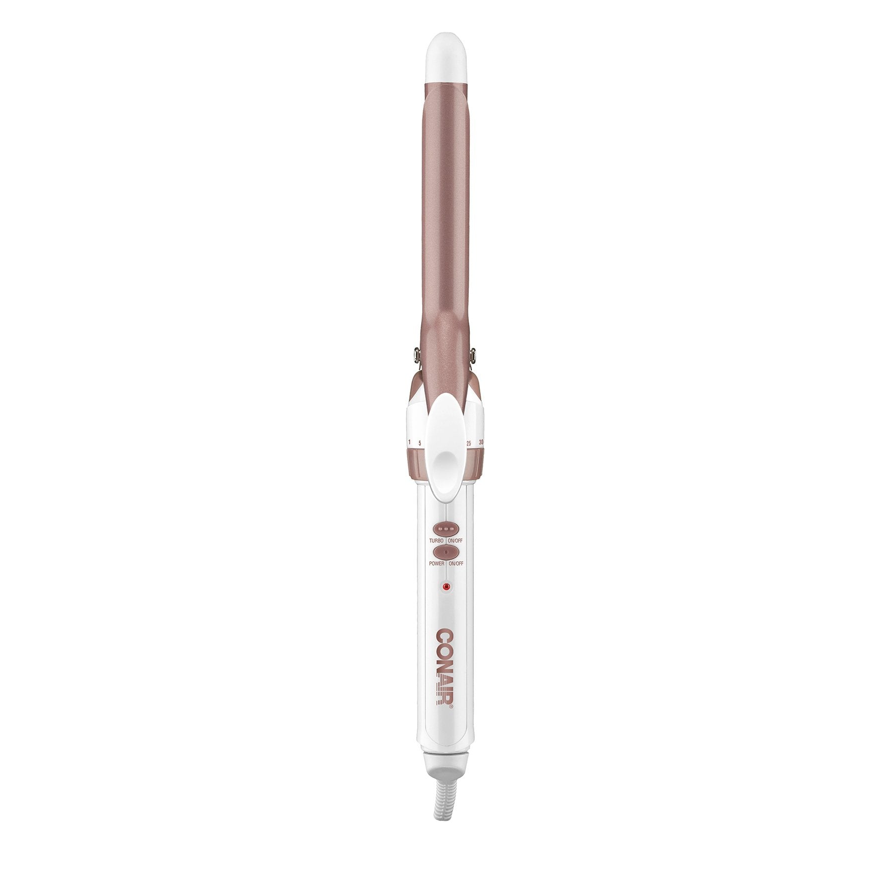 Conair Double Ceramic 1 1/4-Inch Curling Iron, 1 ¼ inch barrel produces loose curls – for use on medium and long hair