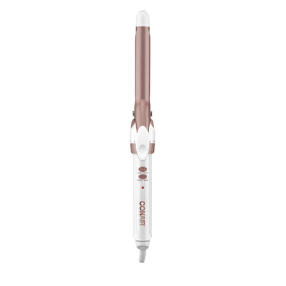 Conair Double Ceramic 1 1/4-Inch Curling Iron, 1 ¼ inch barrel produces loose curls – for use on medium and long hair