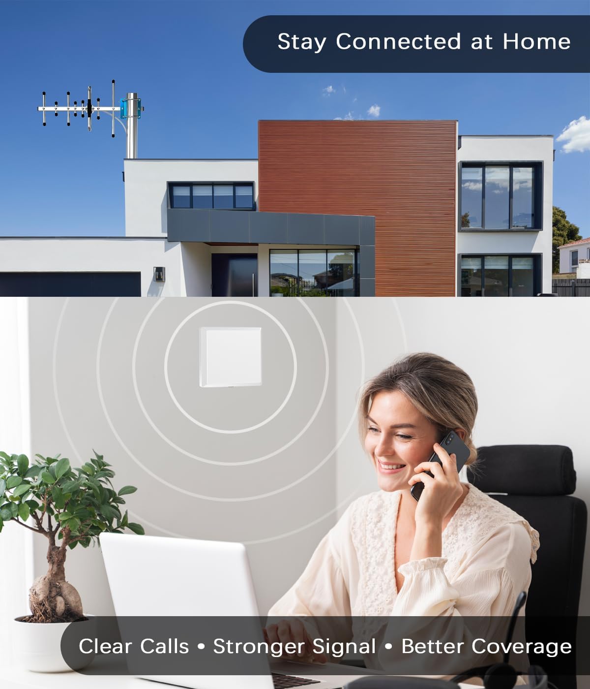 Cell Phone Signal Booster for Home, 5G & 4G LTE Signal Booster for Verizon AT&T T-Mobile All U.S. Carriers
