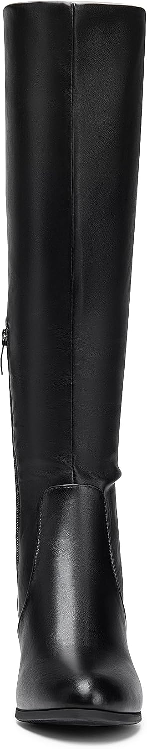 DREAM PAIRS Women's Chunky Heel Knee High Boots