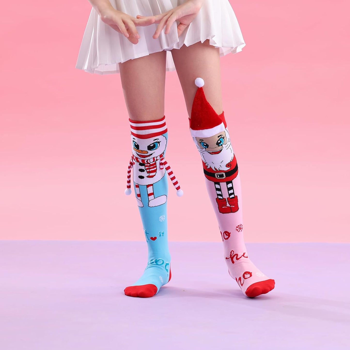 Crazy socks for kids Cute girl socks girls wacky Funky Stretch Mid to High Novelty Socks