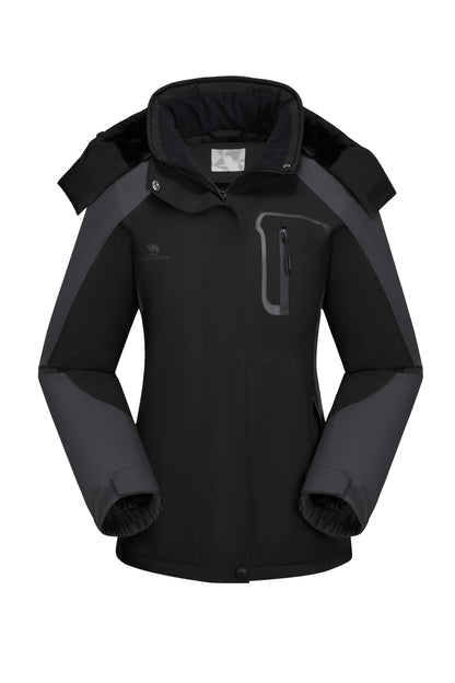 CAMEL CROWN Women's Ski Jacket Winter Snow Coat Warm Fleece Mountain Waterproof Female Jacket Snowboarding jackets