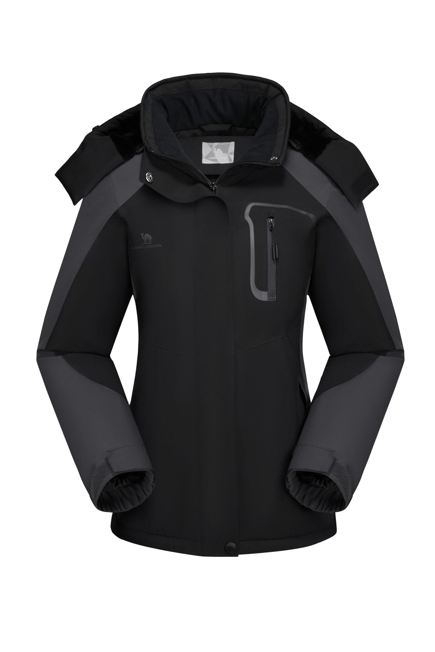 CAMEL CROWN Women's Ski Jacket Winter Snow Coat Warm Fleece Mountain Waterproof Female Jacket Snowboarding jackets