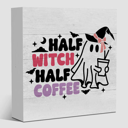 Cute Halloween Decor, Happy Halloween Dog Decorations, Spooky Ghost Decor for Home Office, Spider Webs Scary Decorations 5 x 5 inches A11