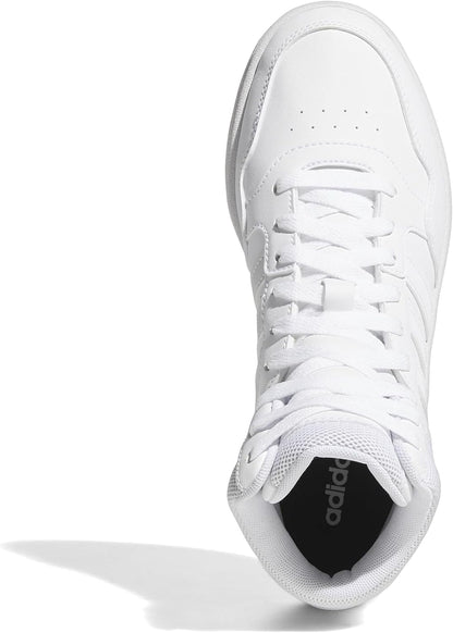 adidas Womens Hoops 3.0 High Sneakers Shoes Casual - White