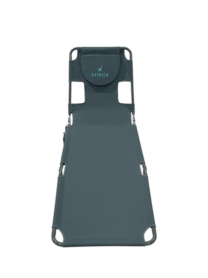 Ostrich Folding Beach Lounge Chair, Reclining Outdoor Chaise Lounger, Teal