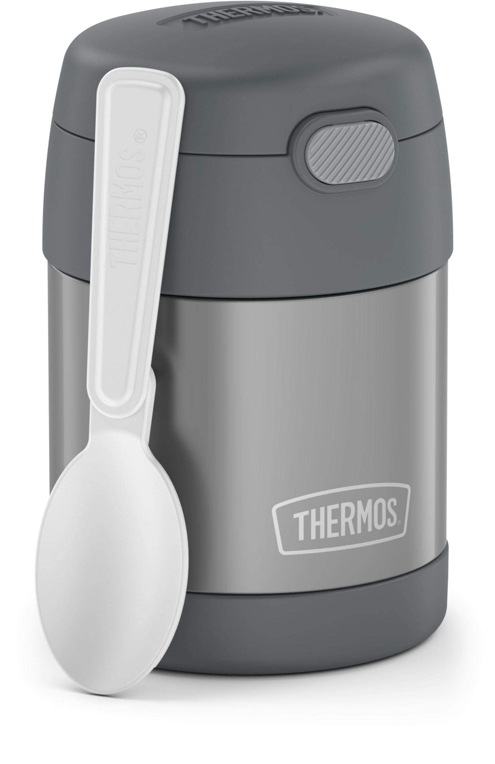 THERMOS FUNTAINER Insulated Food Jar – 10 Ounce – Kid Friendly Food Jar with Foldable Spoon, Minecraft