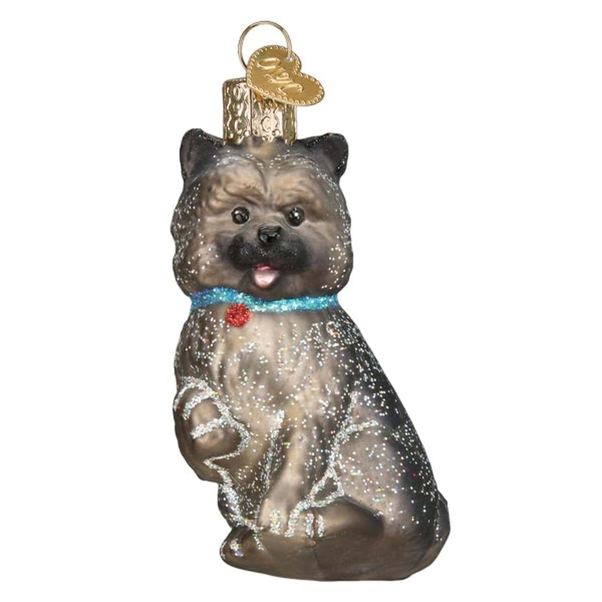 Old World Christmas Black Labrador Dog Collection Glass Blown Ornaments for Christmas Tree 3.75 x 1.5