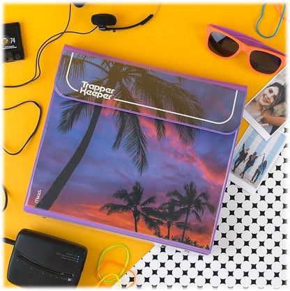 Mead Trapper Keeper Binder, Retro Design, 1 Inch Binder with Folders and Pockets, Holds 8-1/2" x 11" Paper, Palm Trees (260038FDE1-ECM)