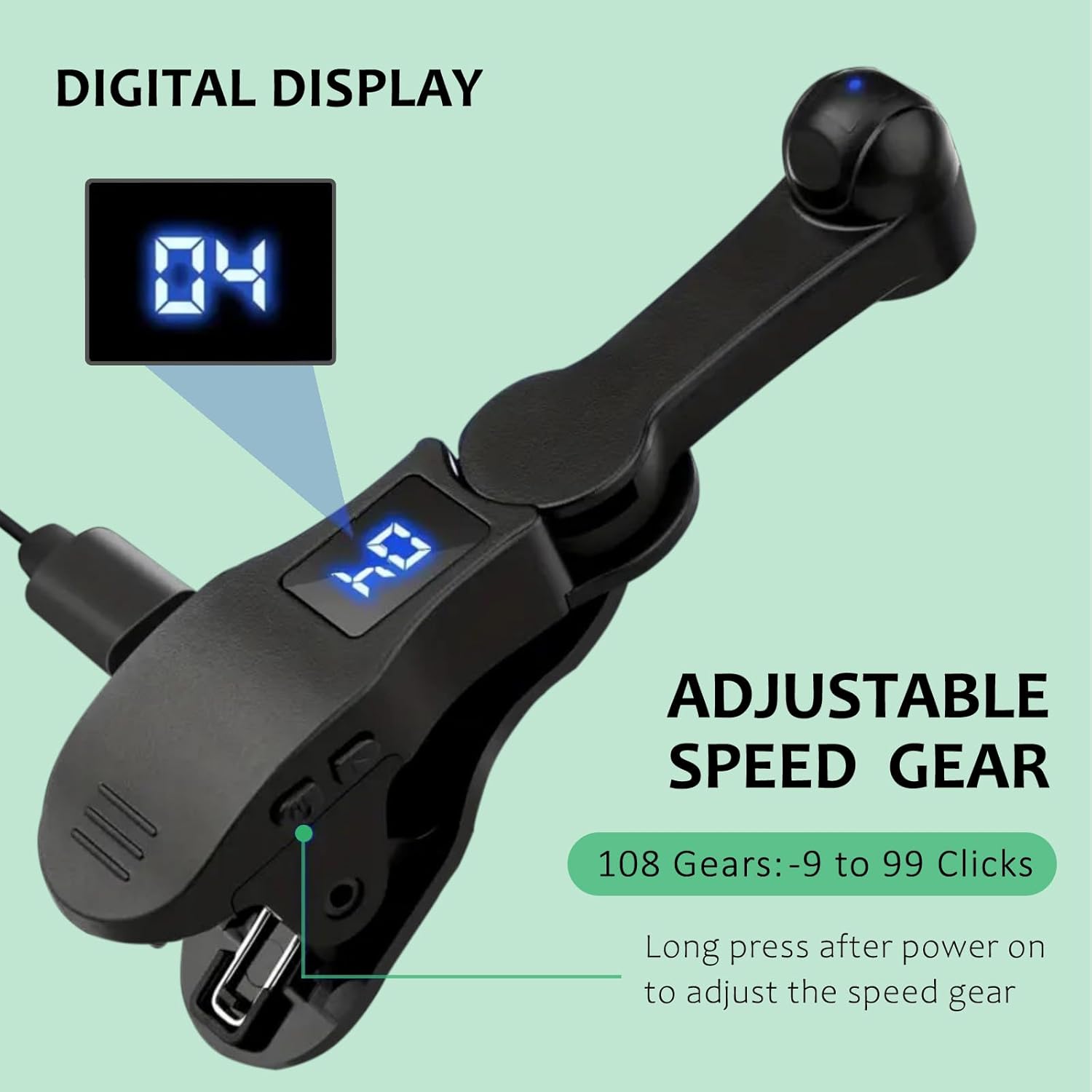 Aylthyo Auto Clicker for Smart Phone, Phone Screen Device Speed Clicker for iPhone iPad Apps, Fast Click Simulation Finger Continuous Click for Tiktok, Live Broadcasts Likes, Lightning Deal, Reward Task, Plug and Play(Black)