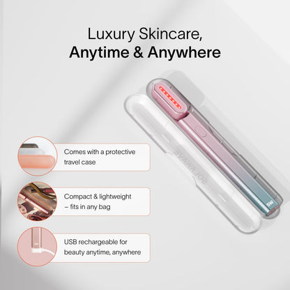 Solawave 4-in-1 Radiant Renewal Red Light Therapy Wand & Renew Complex Activation Serum | Beauty Device for Face & Neck | Serum Boosts Anti-Aging Effects, Reduces Wrinkles, Dark Circles & Puffiness