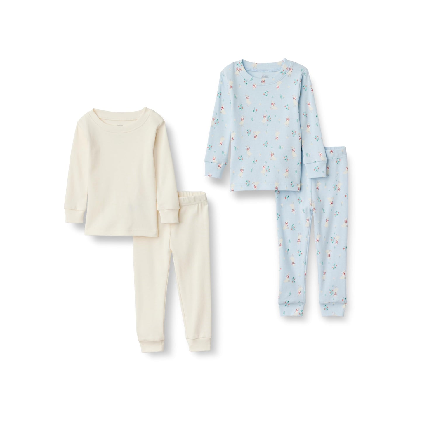 Amazon Essentials x Sofia Grainge Unisex Babies' Snug-Fit Cotton Footed Pajamas