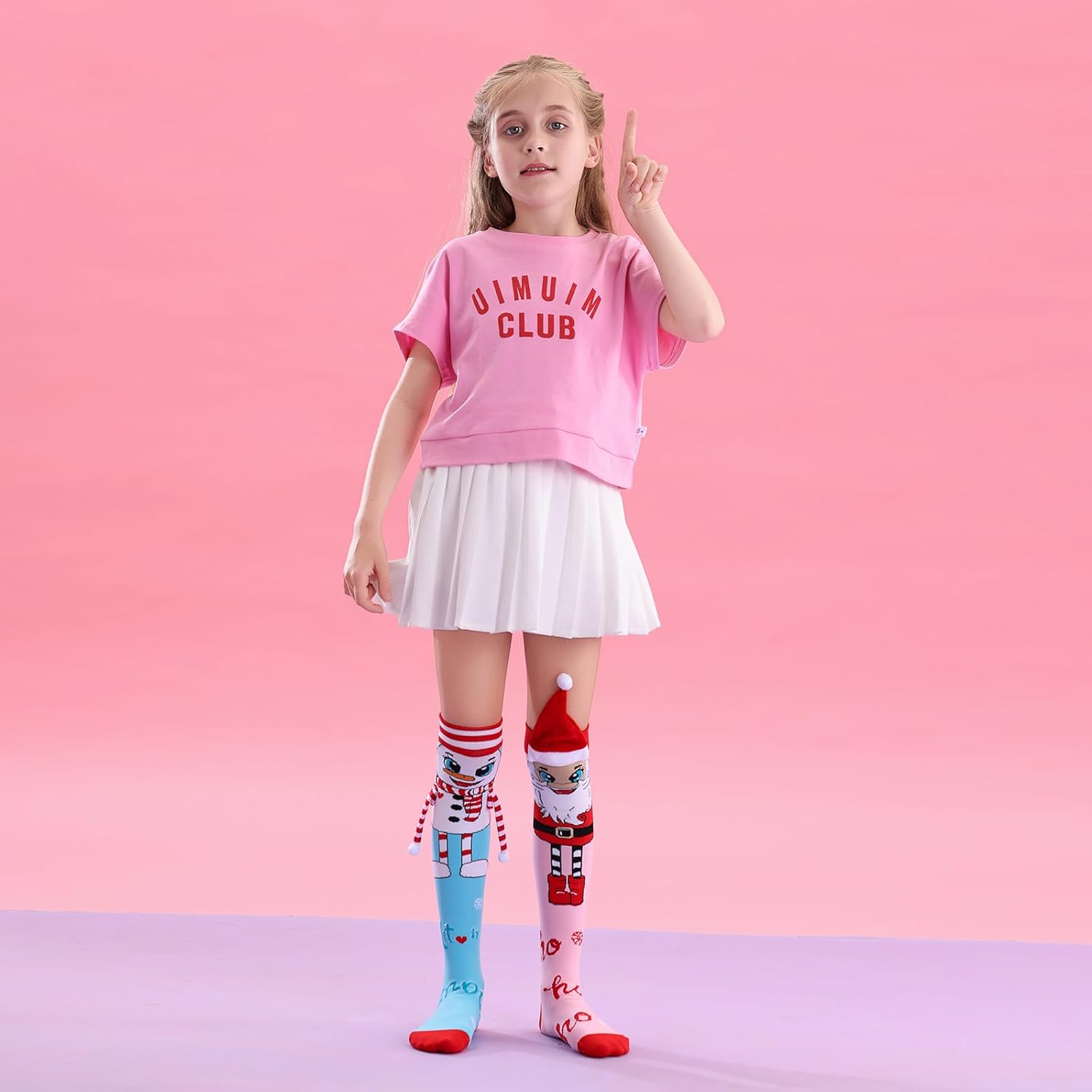 Crazy socks for kids Cute girl socks girls wacky Funky Stretch Mid to High Novelty Socks