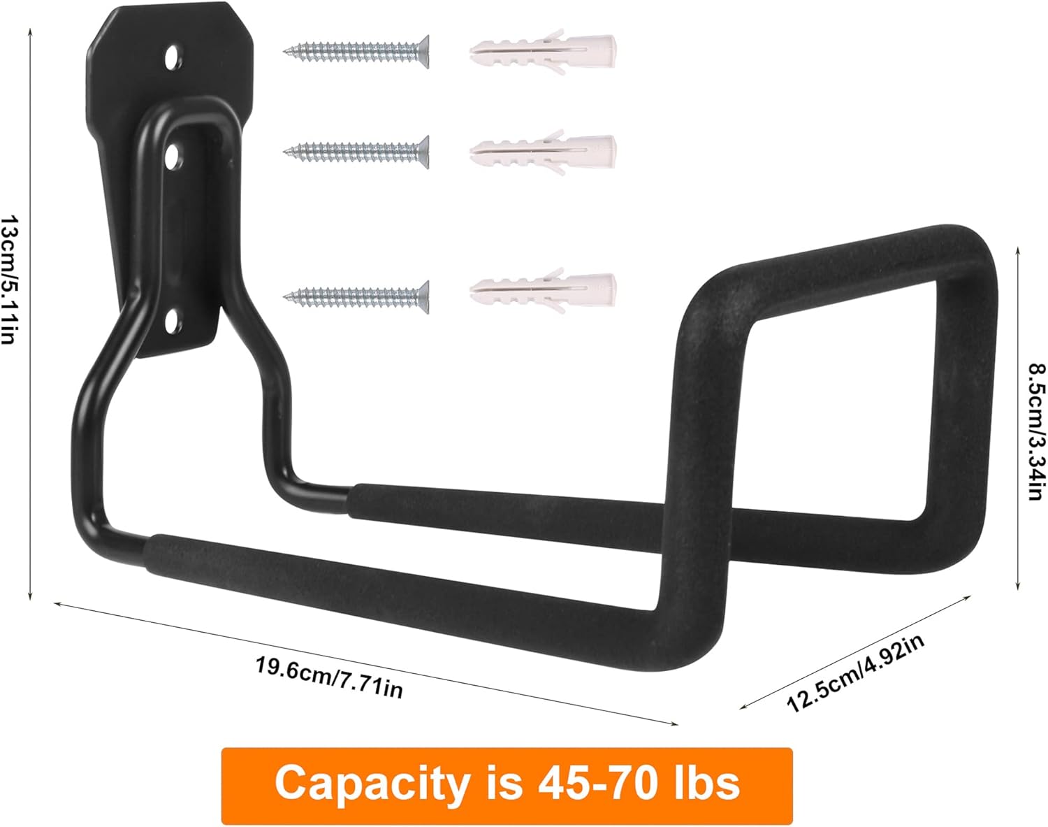 Metal Garden Hose Holder - Heavy Duty Hose Hanger Wall Mounted Water Hose Holder for Outside Yard, Sturdy Hose Reel Hose Hooks for Water Hose
