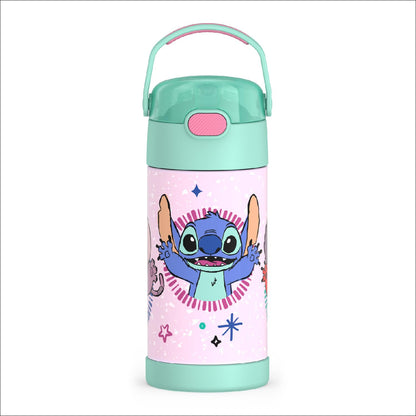 THERMOS FUNTAINER Water Bottle with Straw - 12 Ounce - Kids Stainless Steel Vacuum Insulated Water Bottle with Lid, Minecraft