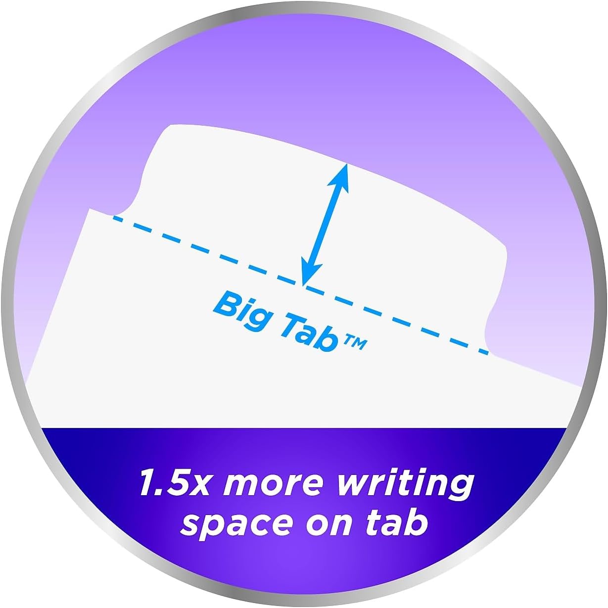 Avery Big Tab Write & Erase Durable Plastic Dividers for 3 Ring Binders, 8-Tab Set, Bright Multicolor, 1 Set (16130)