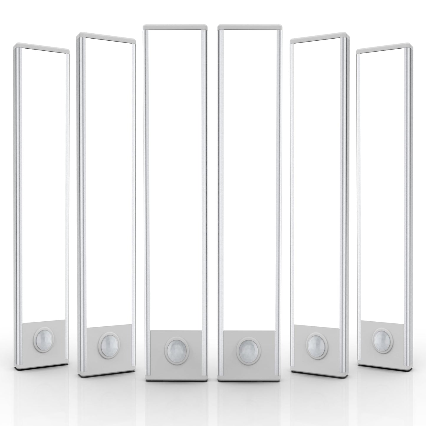 6 Pack Under Cabinet Lights Wireless, 32 LED Motion Sensor Light Indoor Rechargeable Magnetic Closet Lights Battery Operated, Under Counter Lights for Kitchen, Wardrobe, Hallway, Stairs
