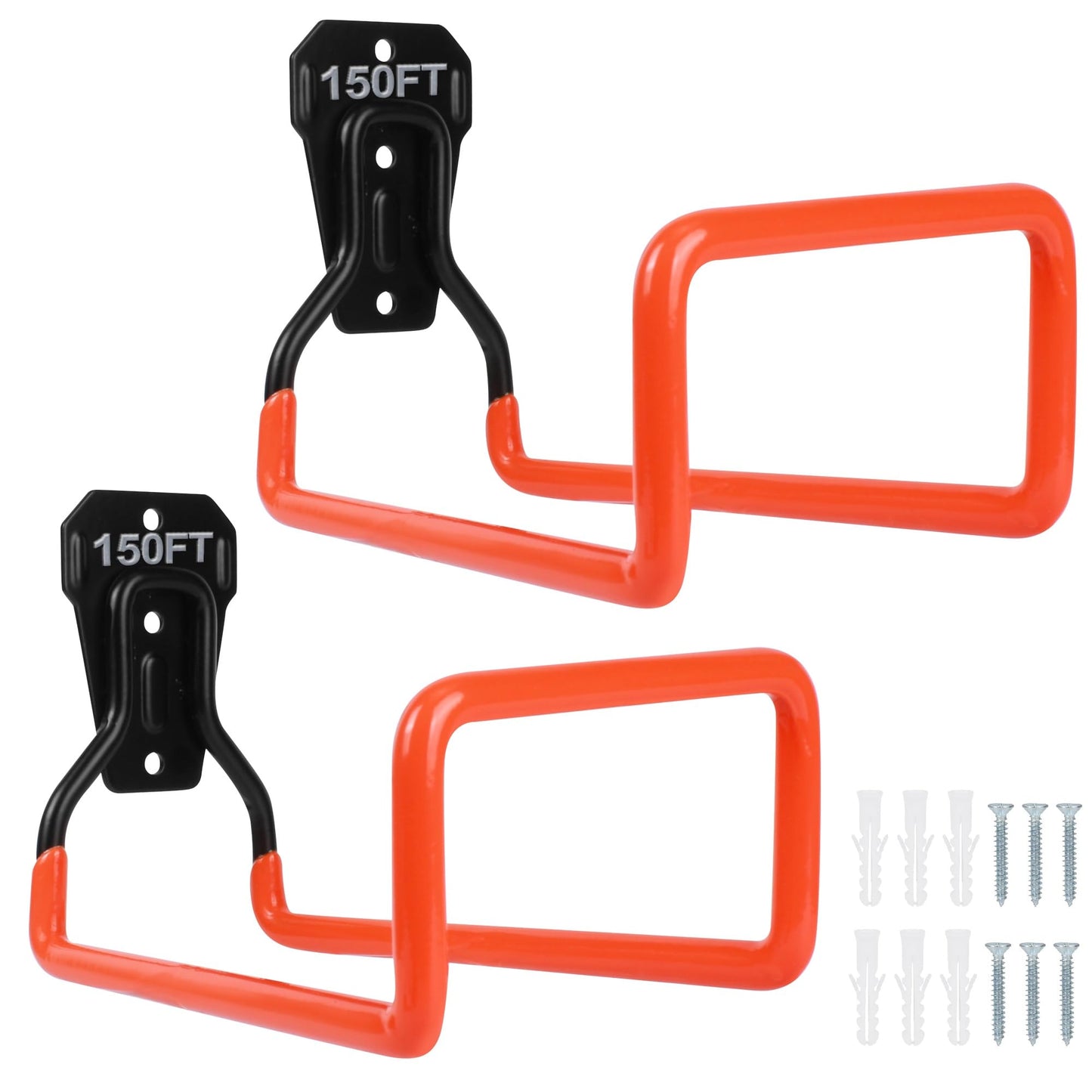 Metal Garden Hose Holder - Heavy Duty Hose Hanger Wall Mounted Water Hose Holder for Outside Yard, Sturdy Hose Reel Hose Hooks for Water Hose