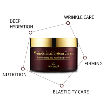The Skin House Wrinkle Snail System Cream 100ml (3.4 fl.oz) Wrinkle Care Firming/Paraben Free, Cruelty Free, Korean Skin Care