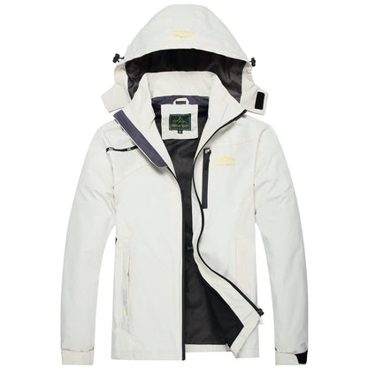 GIISAM Mens Windproof Jacket Waterproof Lightweight Mountain Sport Jacket for Men Hooded Windbreaker Raincoat