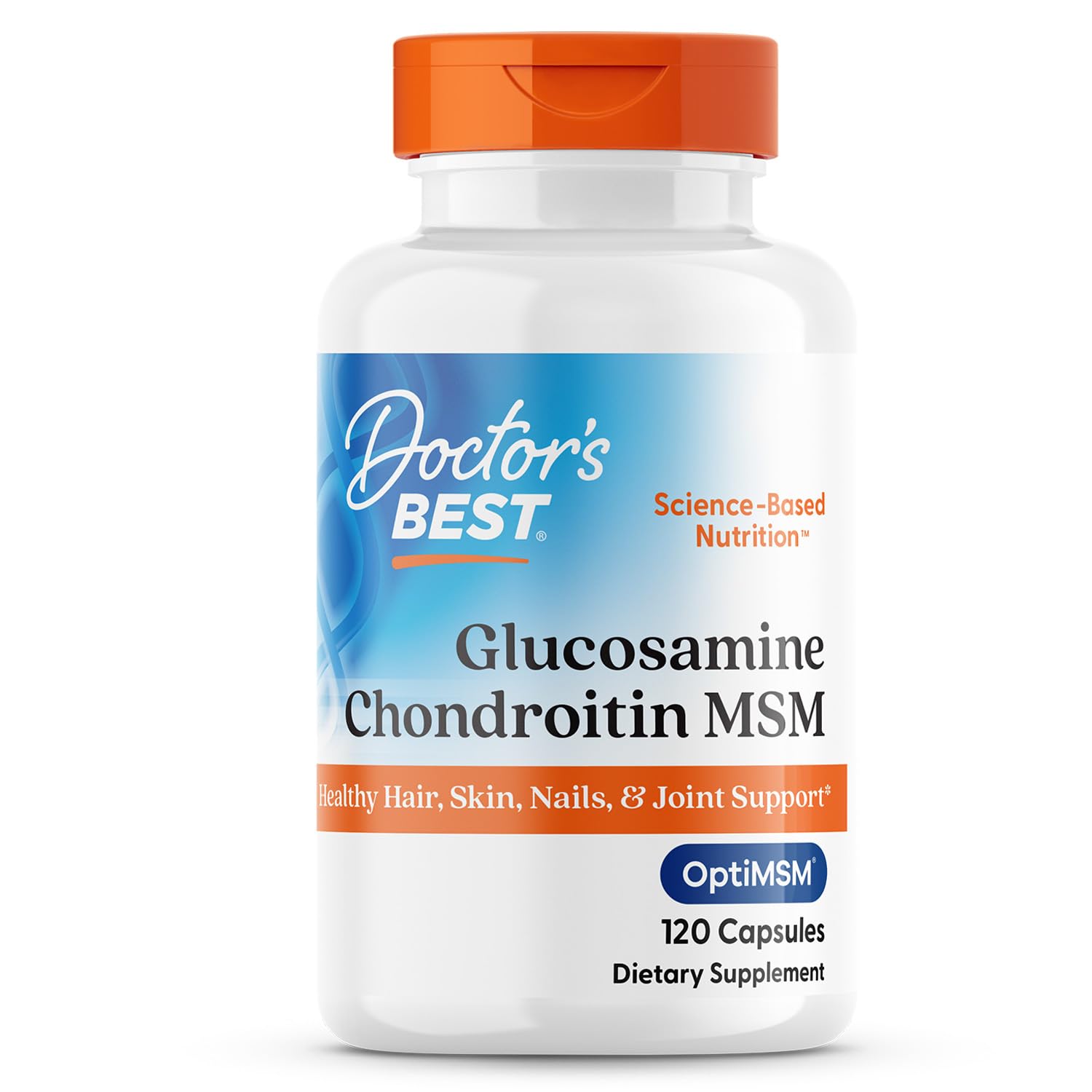 Doctor's Best Glucosamine Chondroitin Msm with OptiMSM Capsules, Supports Healthy Joint Structure, Function & Comfort, Non-GMO, Gluten Free, Soy Free, 240 Count (Pack of 1)