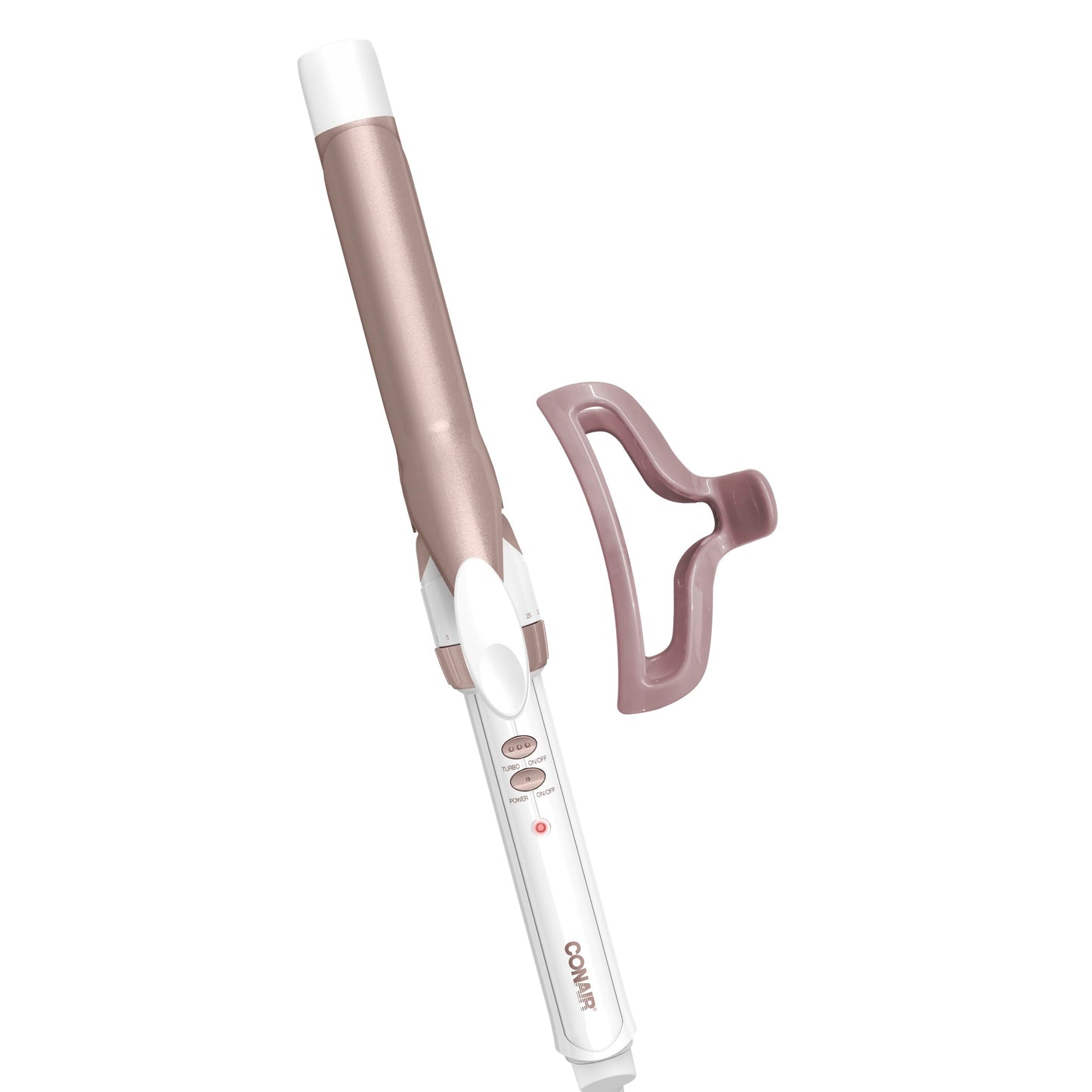 Conair Double Ceramic 1 1/4-Inch Curling Iron, 1 ¼ inch barrel produces loose curls – for use on medium and long hair