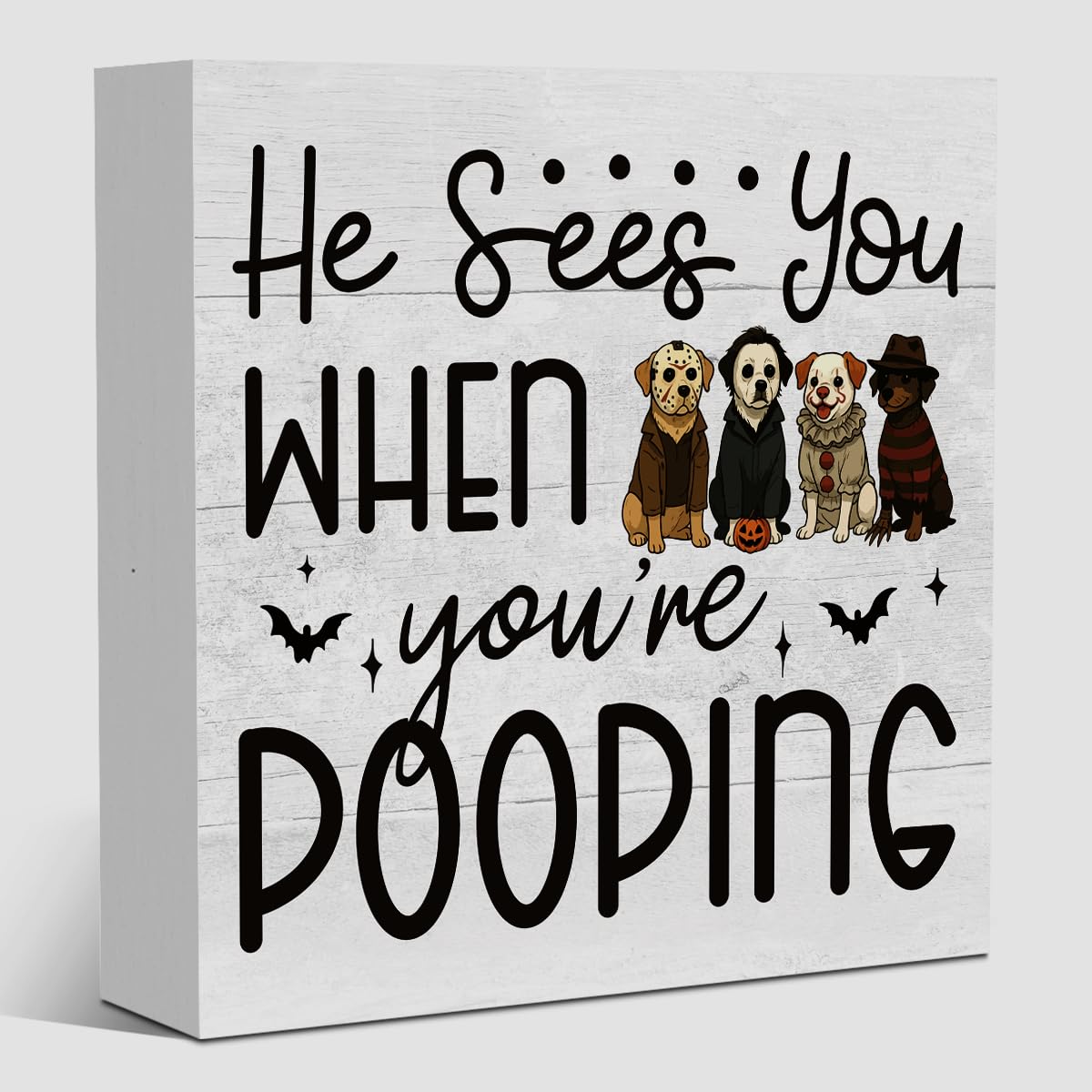 Cute Halloween Decor, Happy Halloween Dog Decorations, Spooky Ghost Decor for Home Office, Spider Webs Scary Decorations 5 x 5 inches A11