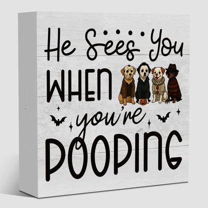 Cute Halloween Decor, Happy Halloween Dog Decorations, Spooky Ghost Decor for Home Office, Spider Webs Scary Decorations 5 x 5 inches A11